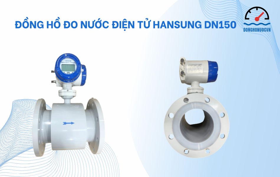 Đồng hồ đo nước điện tử Hansung DN150
