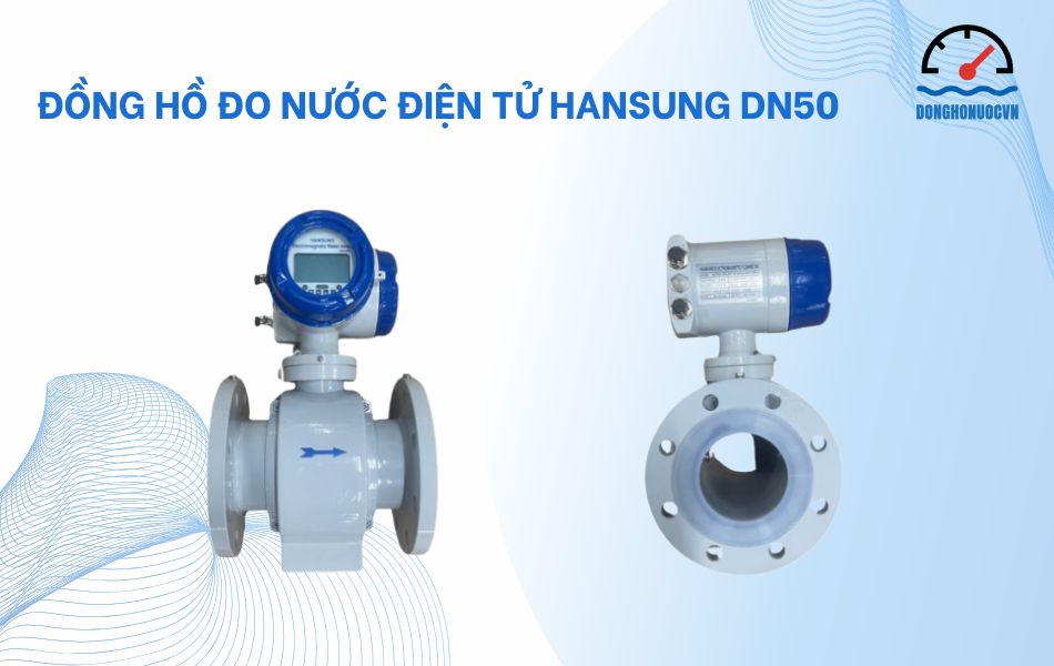 Đồng hồ đo nước điện tử Hansung DN50