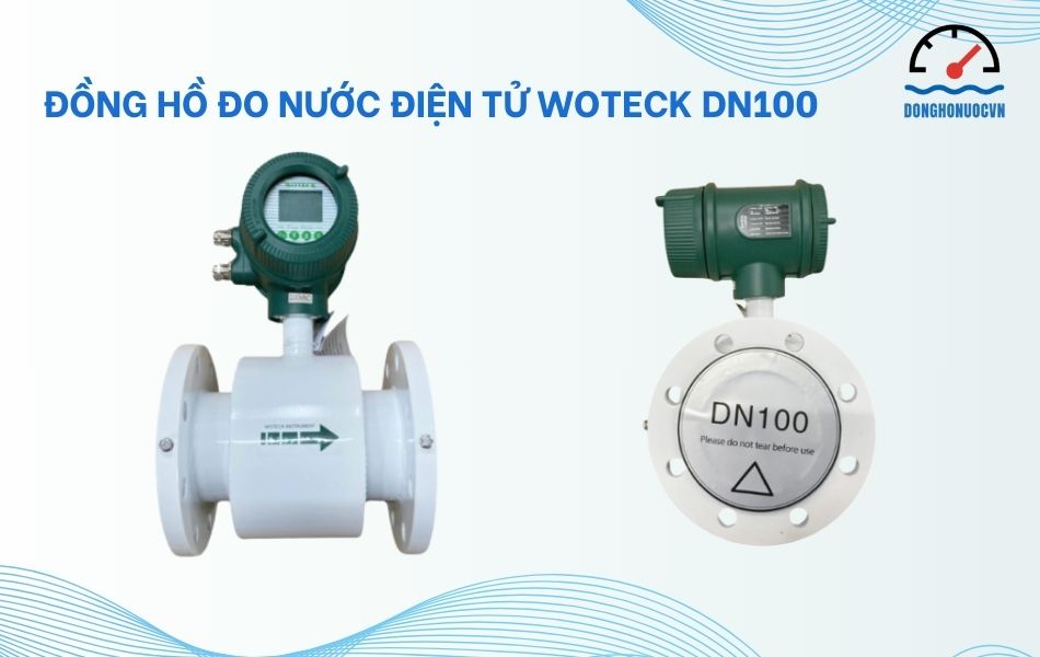 Tìm hiểu về đồng hồ đo nước điện tử Woteck DN100