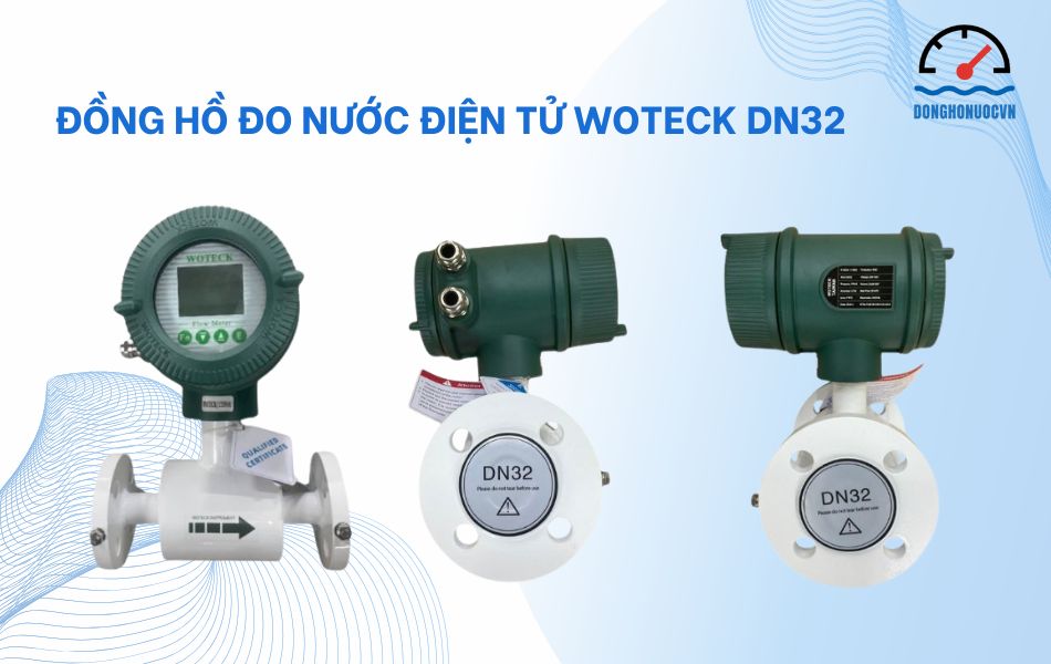 Tổng quan về đồng hồ đo nước điện tử Woteck DN32