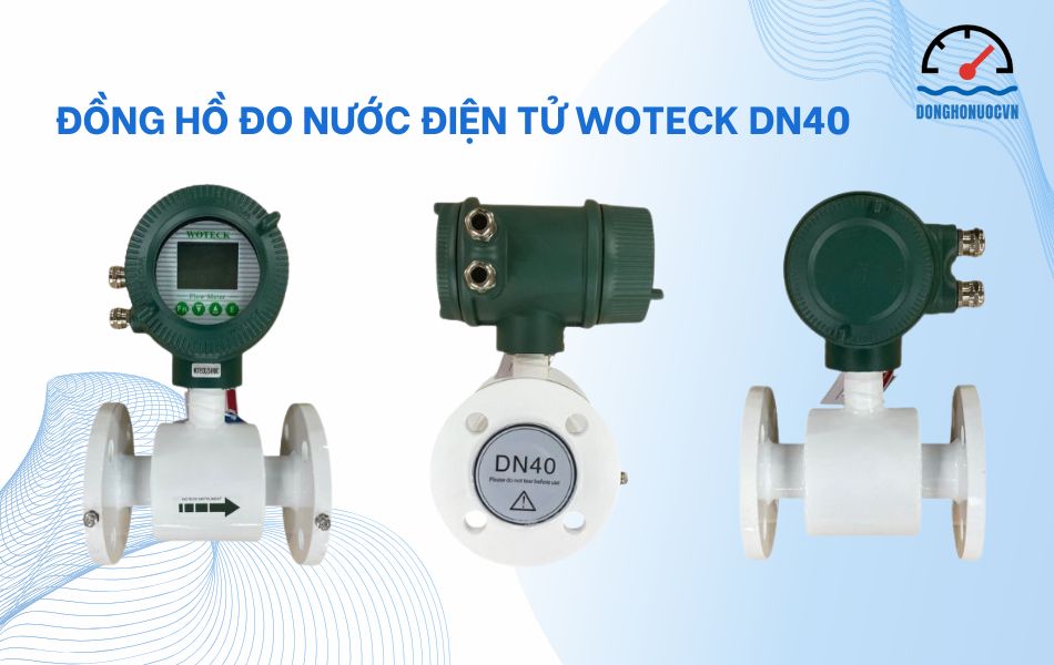 Đặc điểm đồng hồ đo nước điện tử Woteck DN40