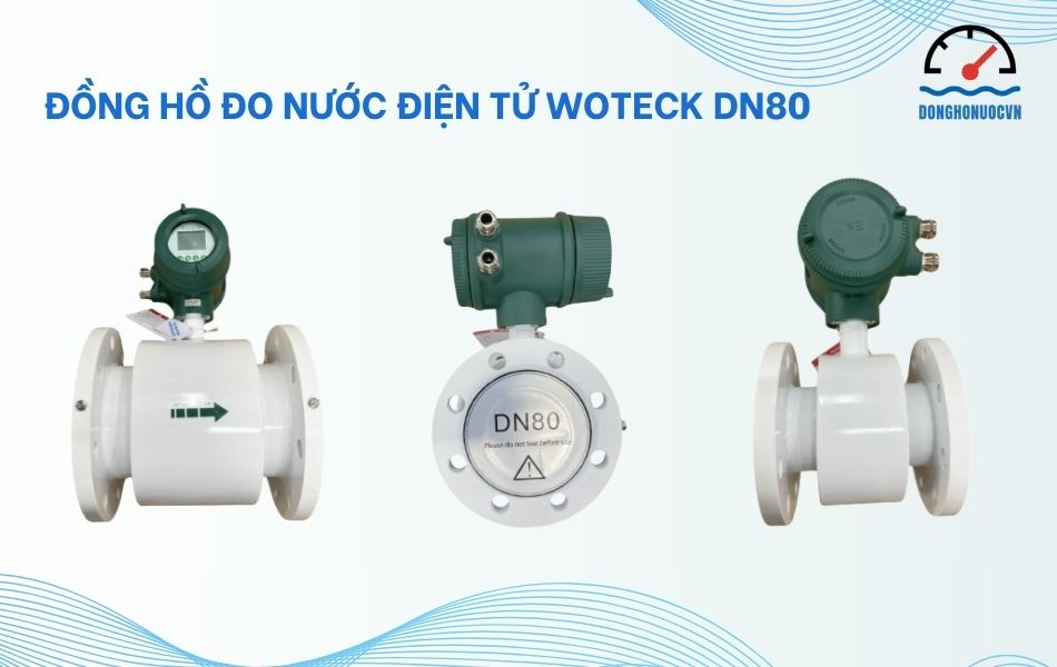Giới thiệu về đồng hồ đo nước điện tử Woteck DN80