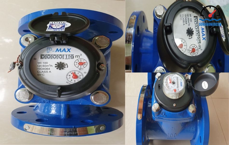 Đồng hồ nước dạng cơ Pmax DN100 chính hãng