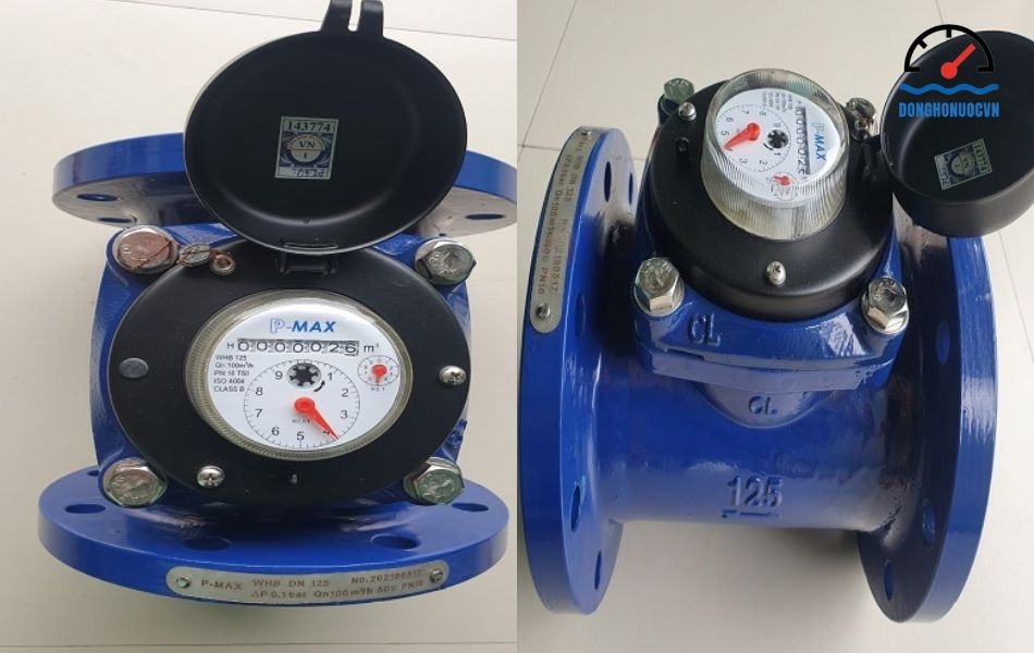 Đồng hồ nước dạng cơ Pmax DN125 chính hãng