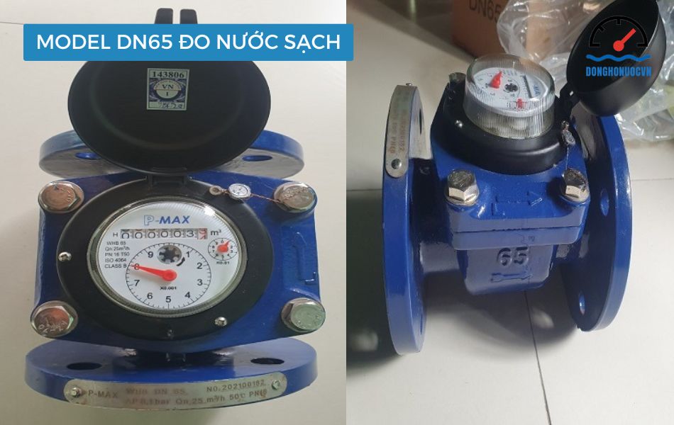 Đồng hồ nước sạch dạng cơ Pmax DN65