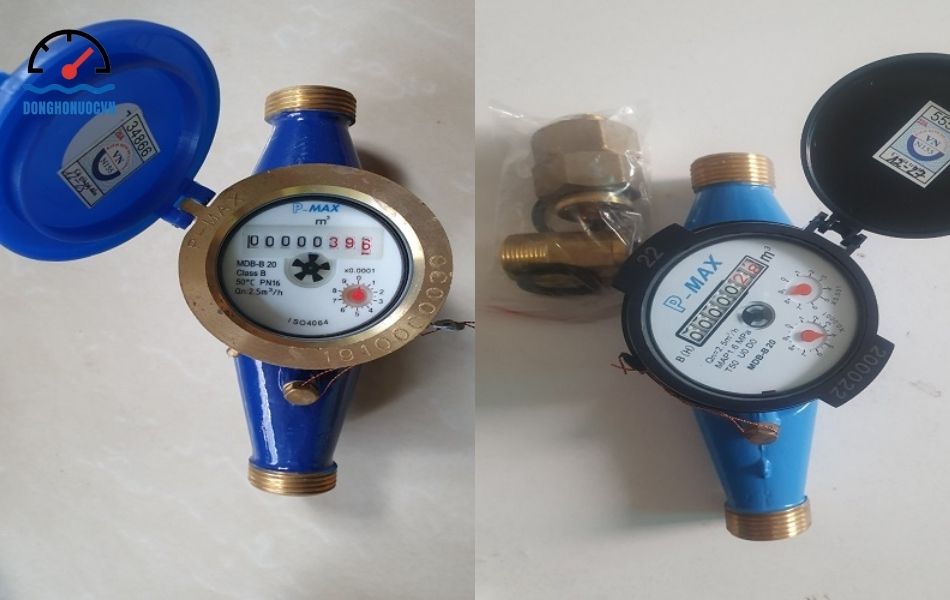Đồng hồ nước Pmax nối ren DN20 chính hãng