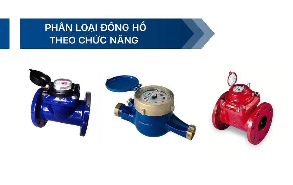 Phân loại đồng hồ nước theo chức năng