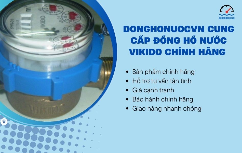 Địa chỉ cung cấp đồng hồ nước Vikido chính hãng