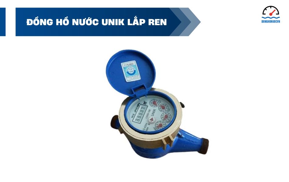 Đồng hồ nước Unik lắp ren