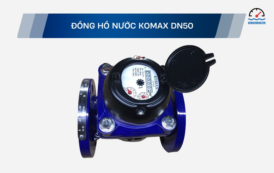 Đồng hồ nước Komax phi 60 DN50