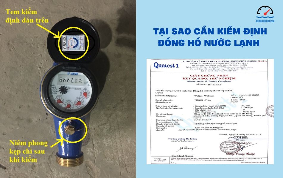 Tại sao cần phải kiểm định đồng hồ đo nước lạnh?
