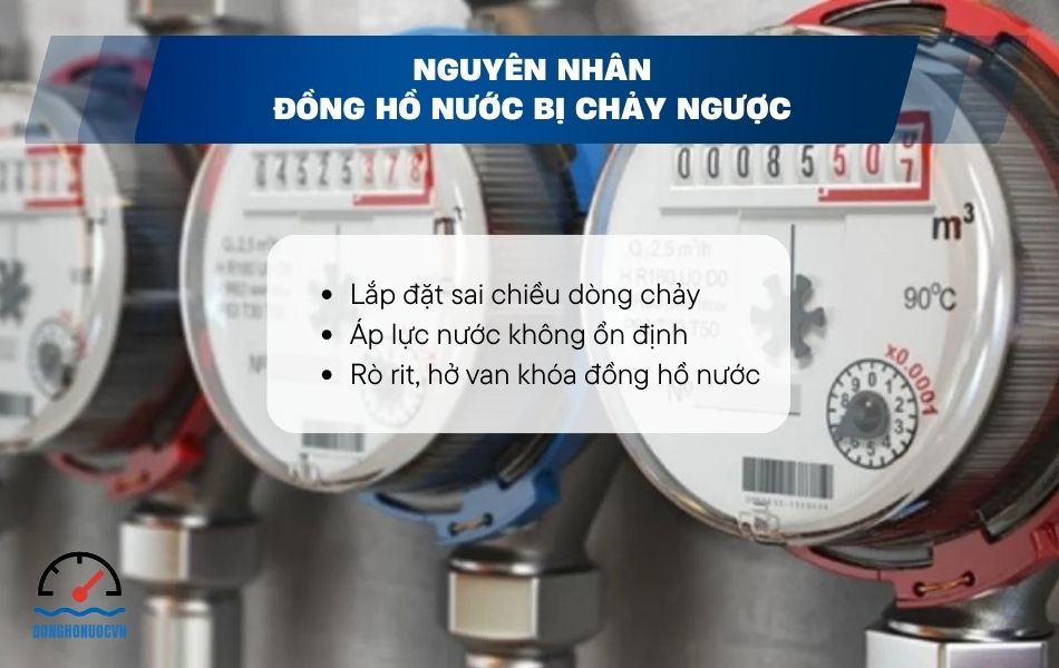 Nguyên nhân gây ra hiện tượng đồng hồ nước chảy ngược
