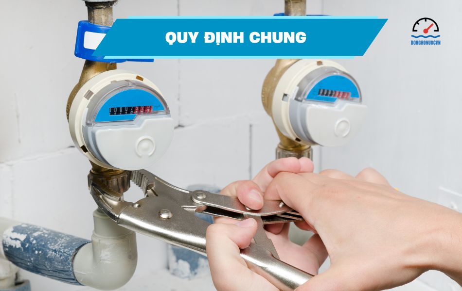 quy định lắp đặt đồng hồ nước