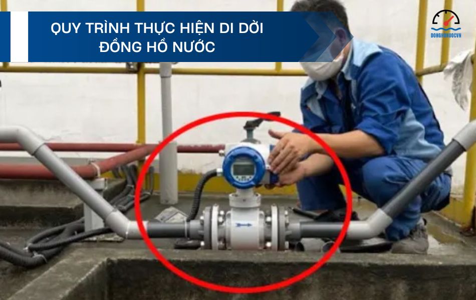 Quy trình thực hiện di dời đồng hồ nước