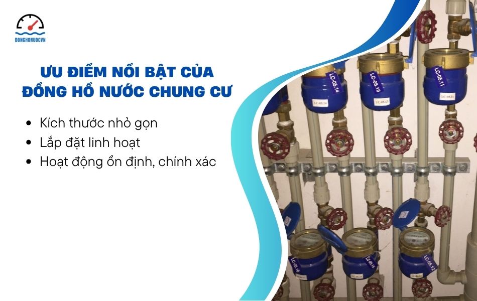 ưu điểm đồng hồ nước chung cư