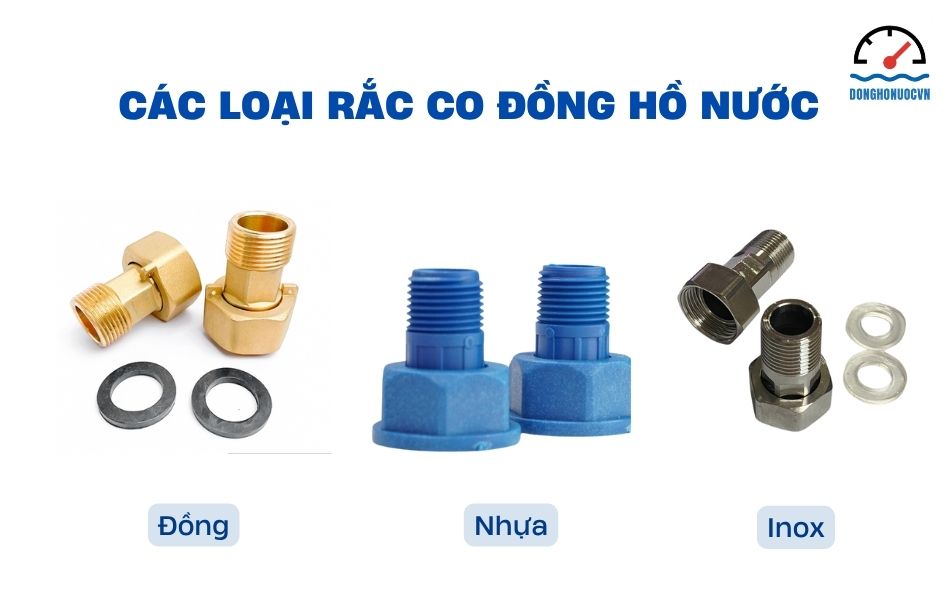 các loại rắc co đồng hồ nước