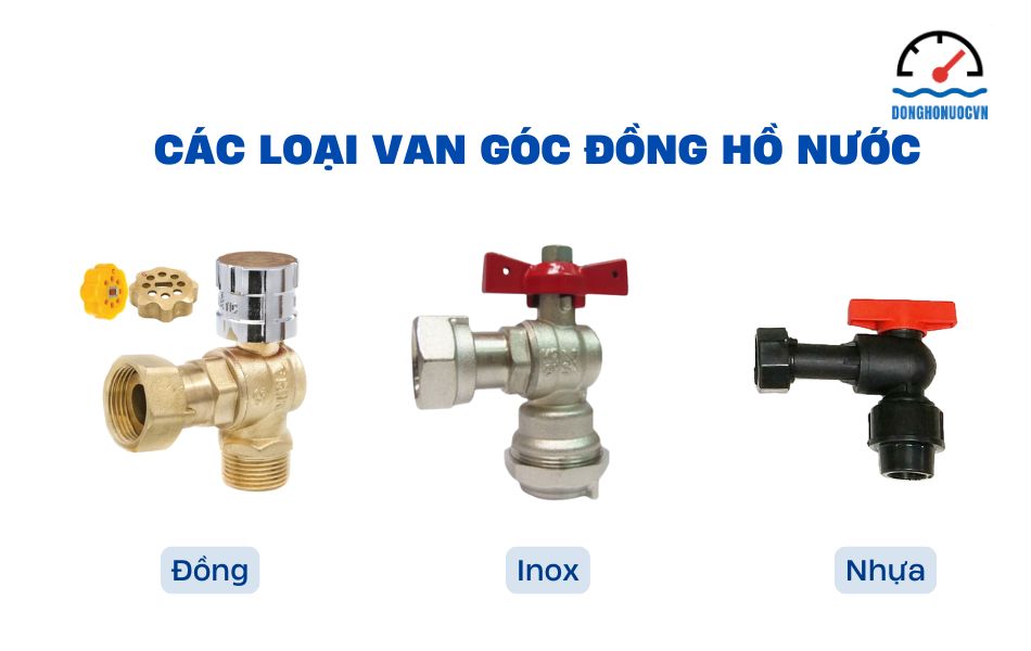 các loại van góc đồng hồ nước