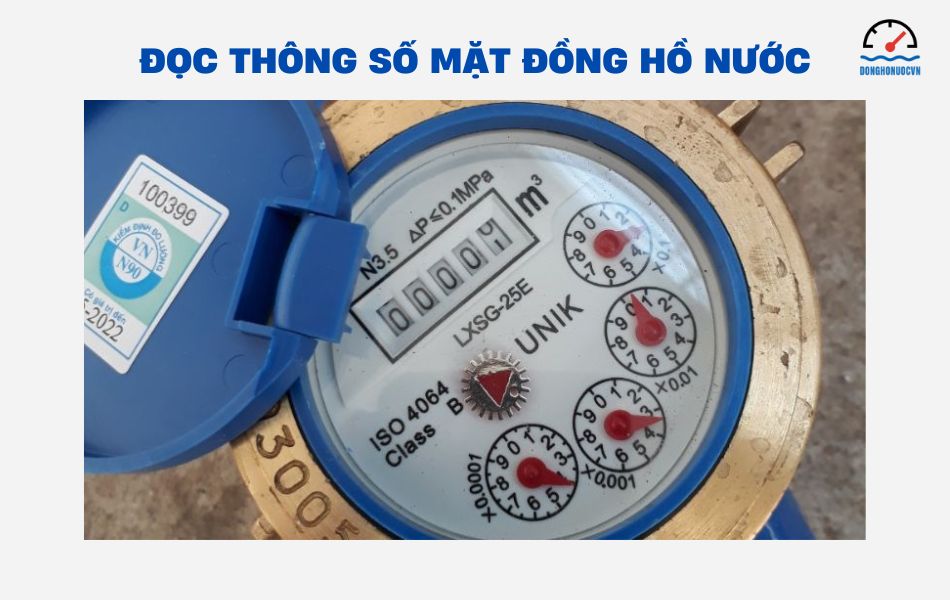 Cách đọc và hiểu thông số trên mặt đồng hồ nước