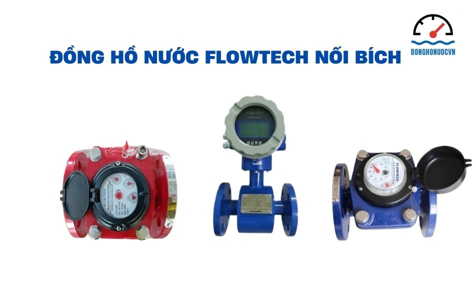 Đồng hồ nước Flowtech nối bích