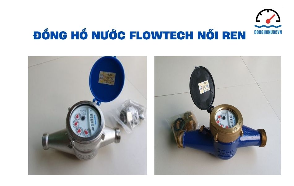 Đồng hồ nước Flowtech nối ren