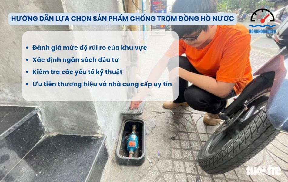 Kinh nghiệm lựa chọn sản phẩm chống trộm đồng hồ nước