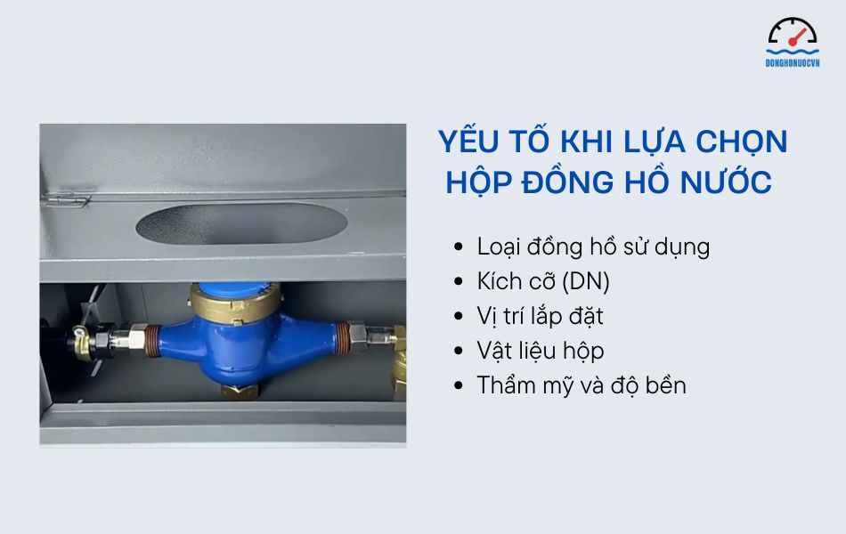 Các yếu tố cần xem xét khi chọn hộp đồng hồ nước
