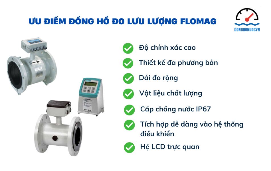 ưu điểm đồng hồ lưu lượng flomag
