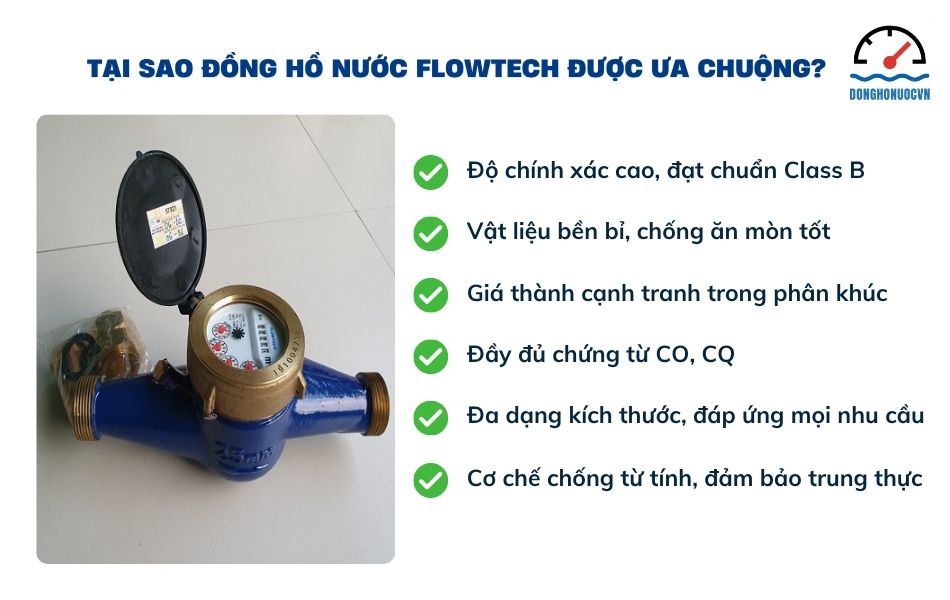 ưu điểm đồng hồ nước flowtech