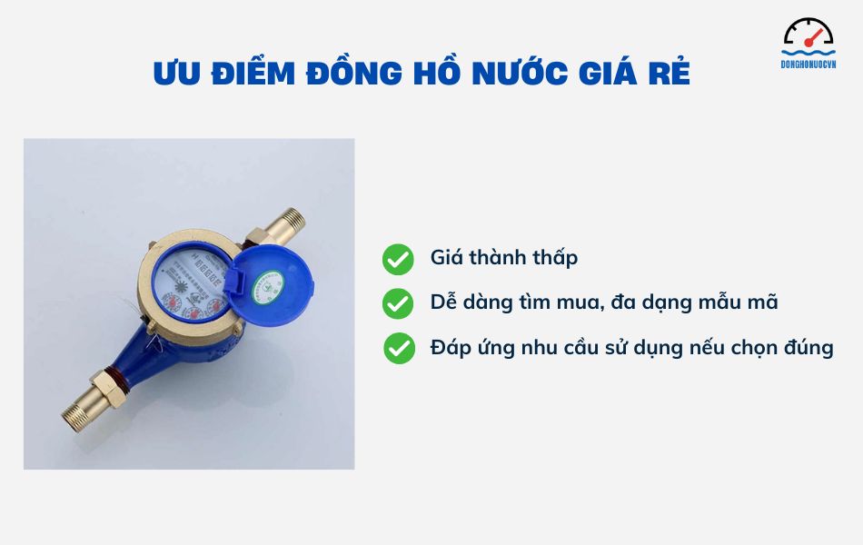 ưu điểm đồng hồ nước giá rẻ