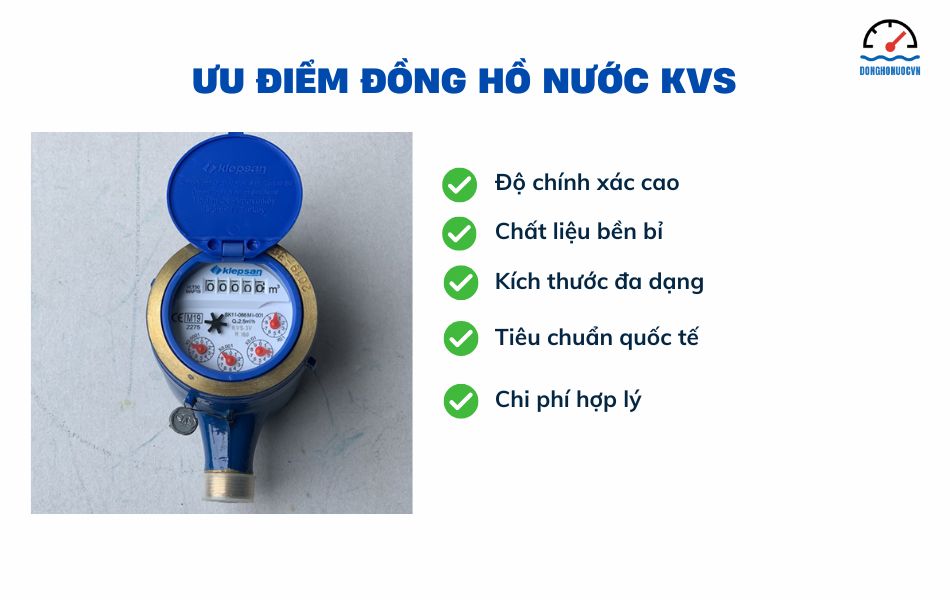 ưu điểm đồng hồ nước kvs