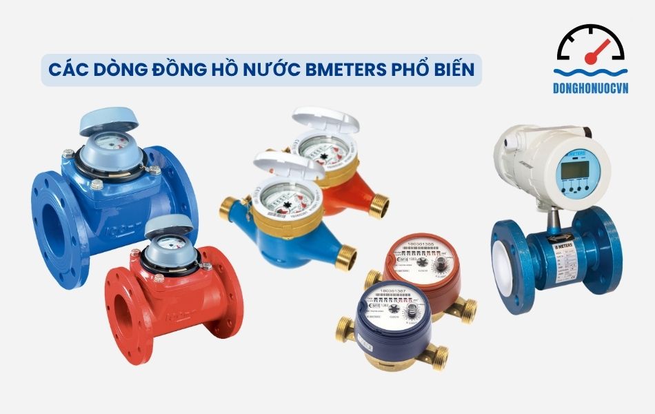 Các sản phẩm đồng hồ nước thương hiệu B-Meters phổ biến