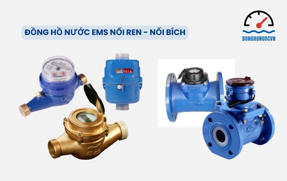 Các sản phẩm đồng hồ nước phổ biến thương hiệu EMS Đài Loan
