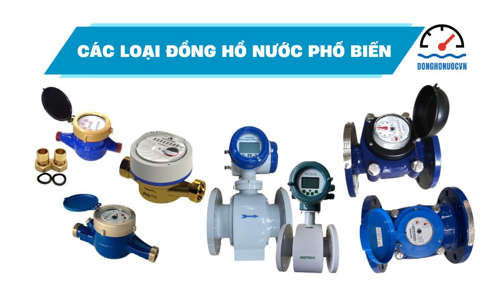 các loại đồng hồ nước phổ biến được bán tại hà nội