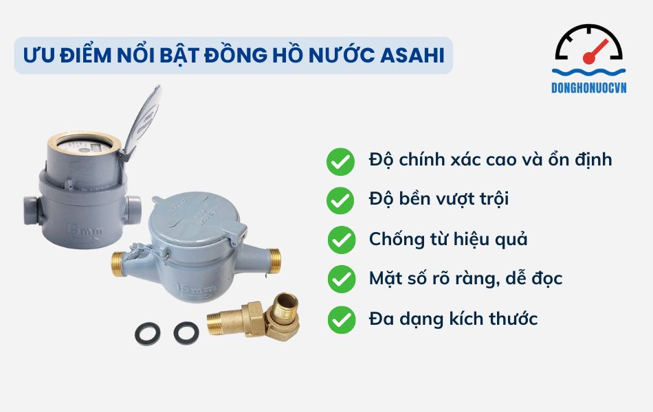 đánh giá đồng hồ nước asahi có tốt không