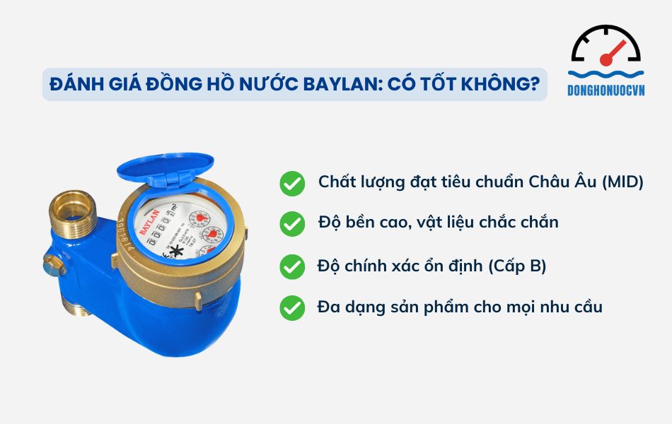 Đồng hồ nước Baylan có tốt không?