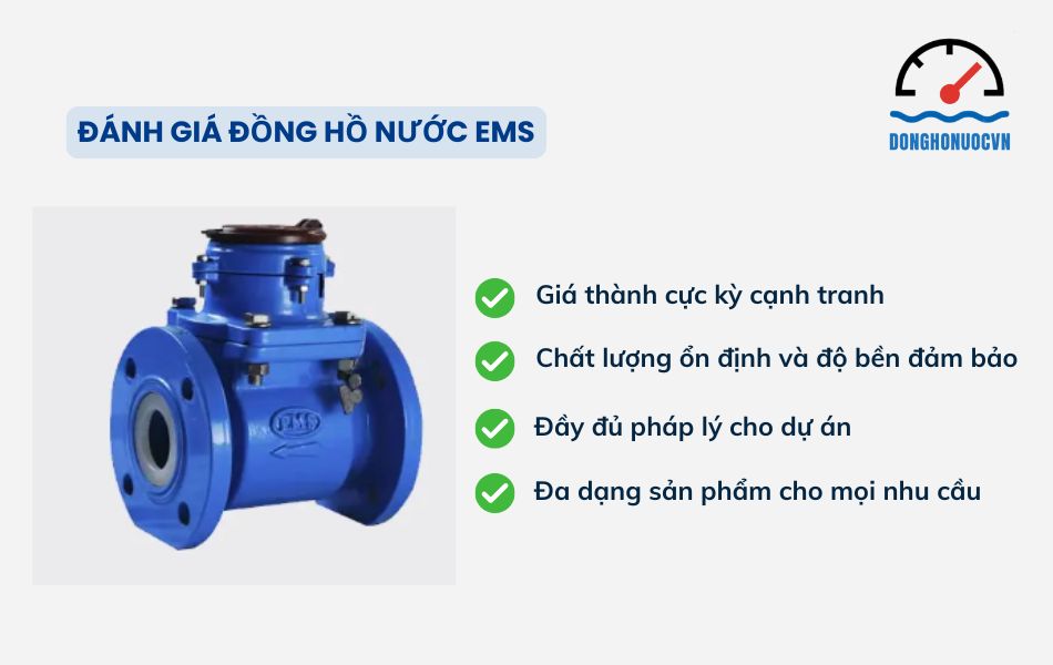 Đánh giá đồng hồ nước EMS có tốt hay không?