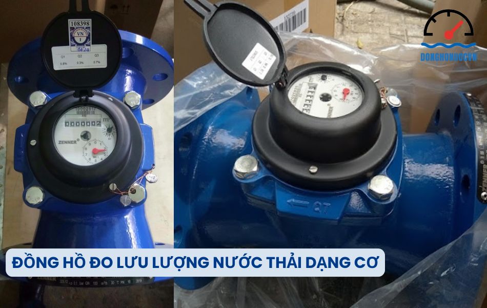 đồng hồ đo lưu lượng nước thải dạng cơ