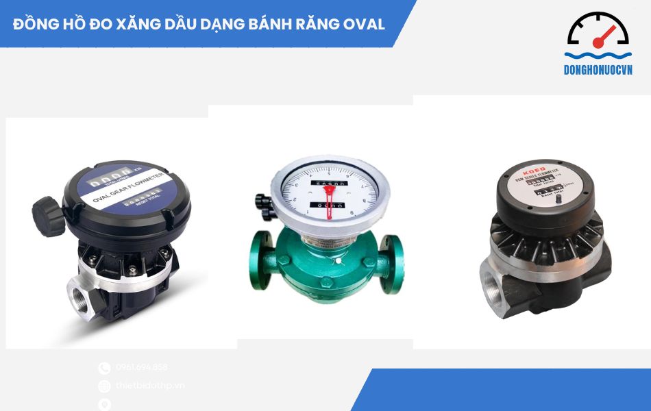 Đồng hồ đo xăng dầu dạng bánh răng oval