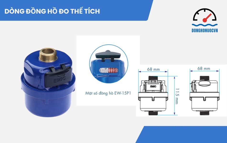 Đồng hồ nước Emic dòng đo thể tích (Volumetric)