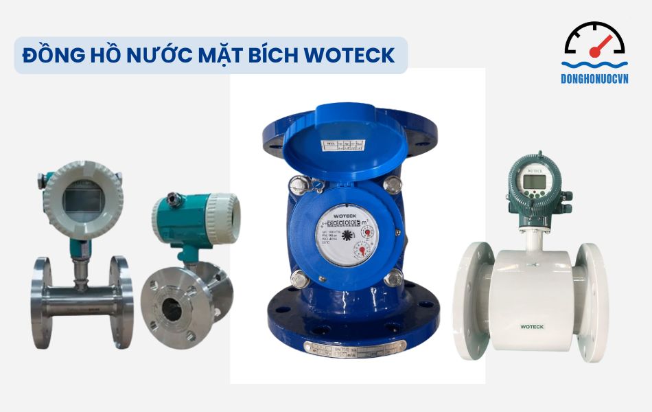 Đồng hồ nước mặt bích thương hiệu Woteck Đài Loan