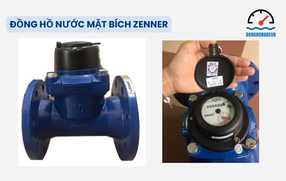 Đồng hồ nước mặt bích thương hiệu Zenner Đức