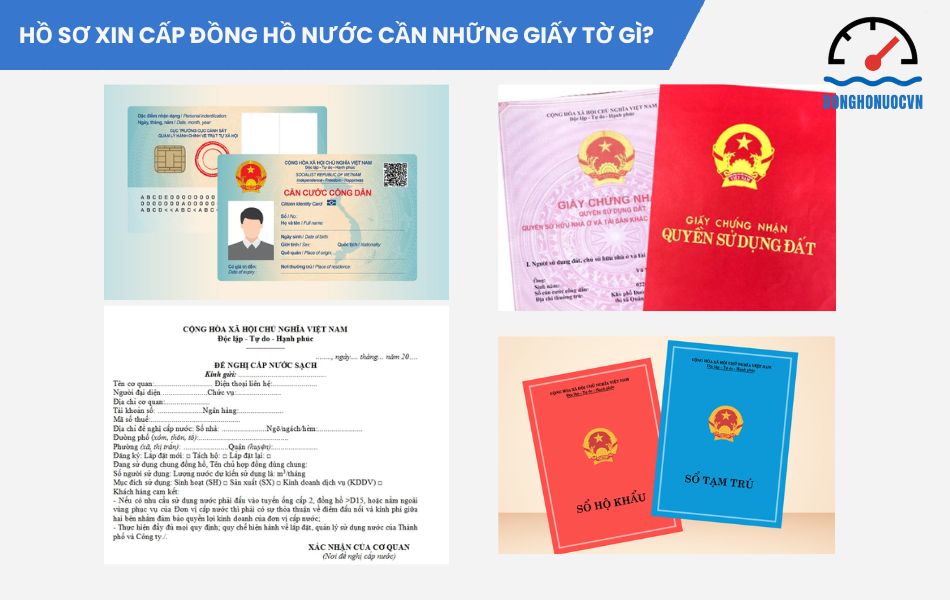 Checklist hồ sơ xin cấp đồng hồ nước