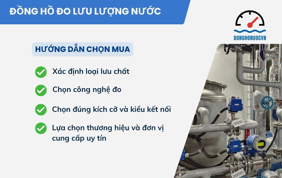 hướng dẫn chọn mua đồng hồ đo lưu lượng nước
