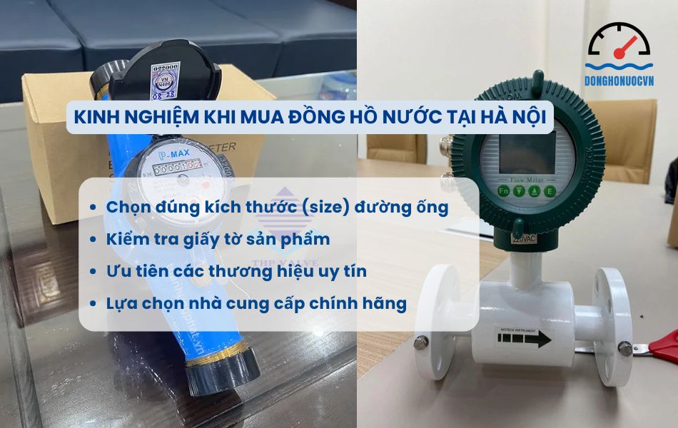 kinh nghiệm mua đồng hồ nước tại hà nội