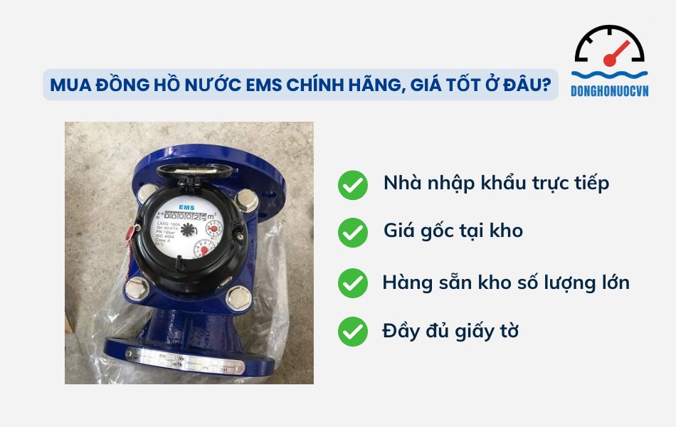 Đồng hồ nước VN - Cung cấp đồng hồ nước EMS chính hãng