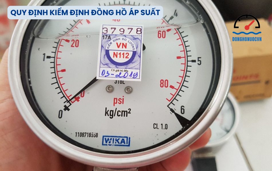 Quy định kiểm định đồng hồ áp suất