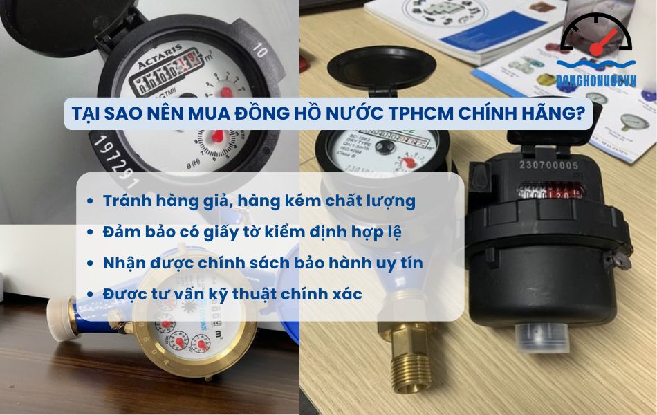 Tại sao nên mua đồng hồ nước TpHCM chính hãng