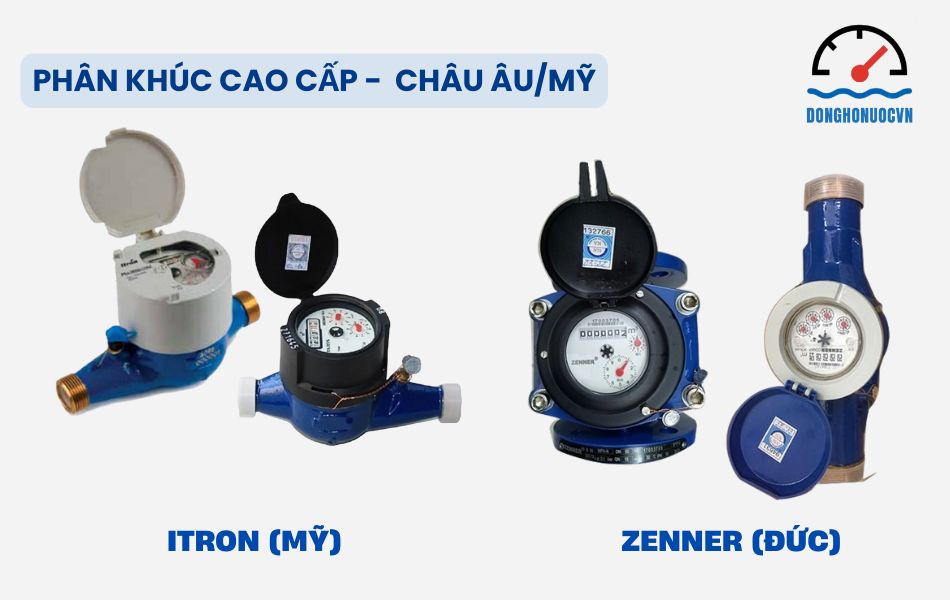 Các thương hiệu đồng hồ nước phân khúc cao cấp