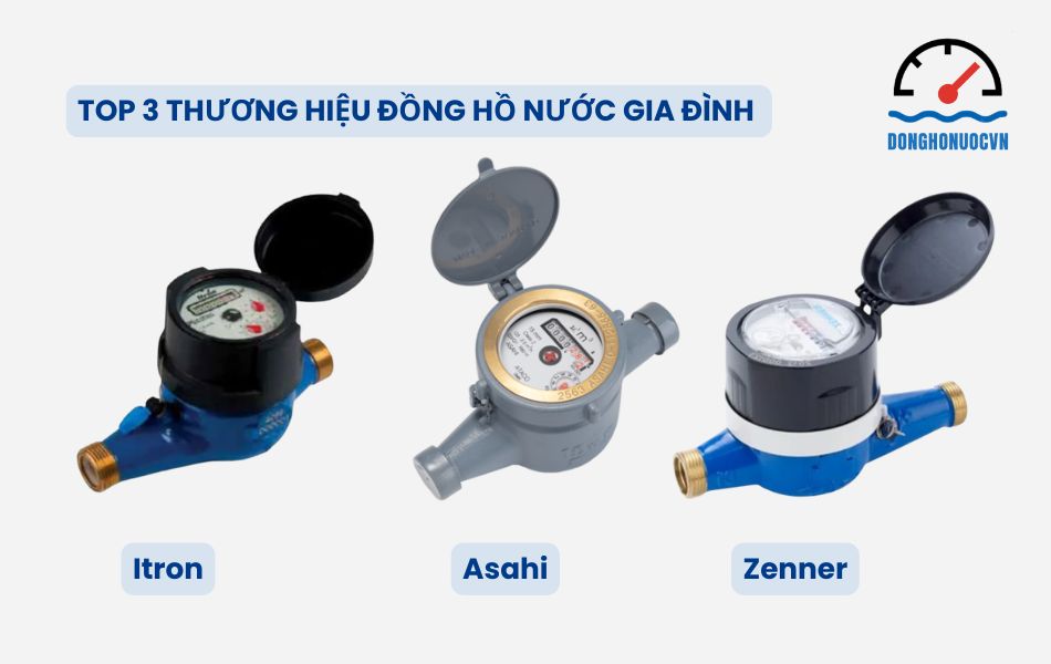 Các thương hiệu đồng hồ nước gia đình uy tín, chất lượng trên thị trường
