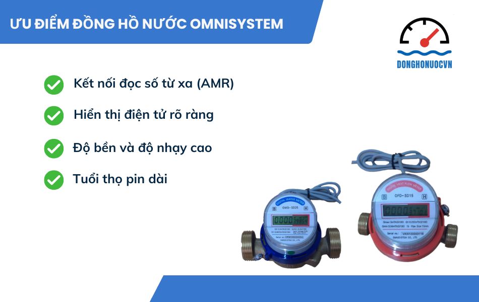 Ưu điểm đồng hồ nước Omnisystem